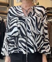 Marella Blouse Falco black zebra