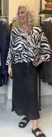 Marella Blouse Falco black zebra