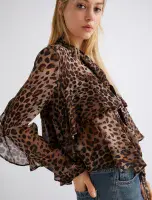Marella Blouse Gala leopard natural