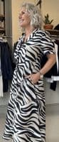 Marella Dress Pacche black zebra