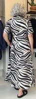 Marella Dress Pacche black zebra