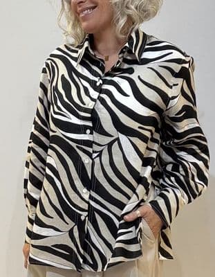 Marella Shirt Pergola black zebra