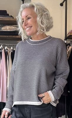 Muse Wear Jumper Carin ecru/coal