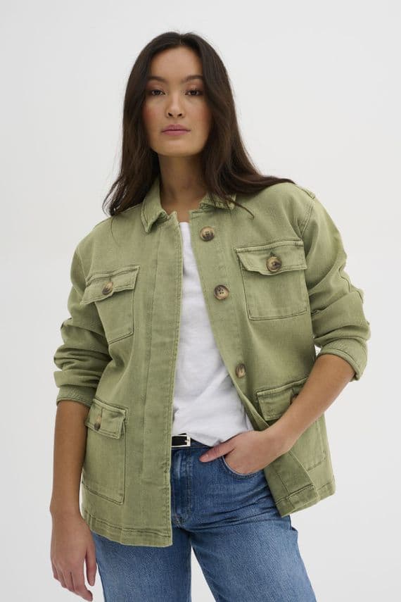 My Essential Wardrobe Army Jacket dusty olive wash