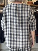 Neirami Buttons Blouse check