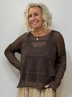 Neirami Linen Knit chocolate