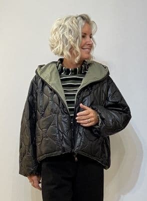 Neirami Quilted Jacket forest/black