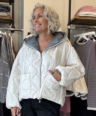 Neirami Quilted Jacket ivory