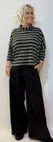 Neirami Ring Collar Top forest stripe