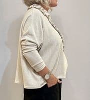 Neirami Ruched Pullover ivory