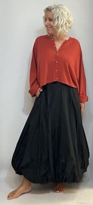 Neirami Taffeta Skirt black