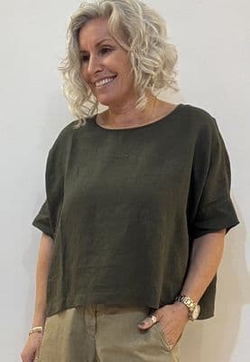 Oska Blouse 641 palm tree