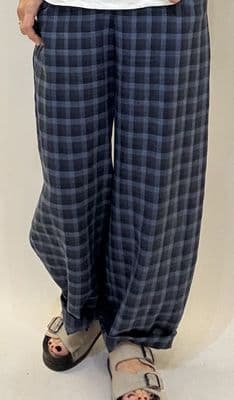 Oska Trouser 635 navy check