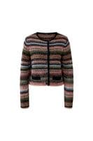 Oui Cardigan black/red