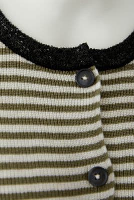 Oui Cardigan off white/green