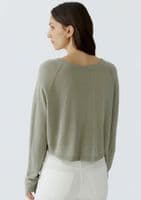 Oui Cardigan seagrass