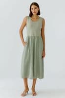 Oui Dress seagrass