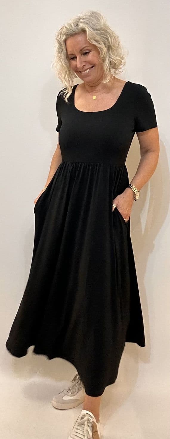 Oui Dress short sleeve black