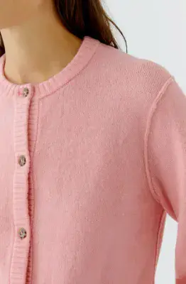 Oui Ilaya Cardigan rose elegance