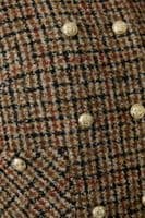 Oui Jacket dark camel/black