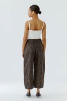 Oui Jeans dark brown grey/black