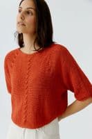 Oui Jumper burnt tangerine
