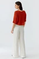 Oui Jumper burnt tangerine
