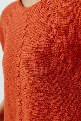 Oui Jumper burnt tangerine