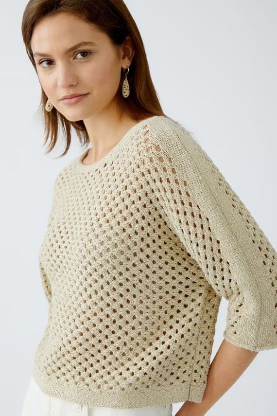 Oui Jumper gold stone