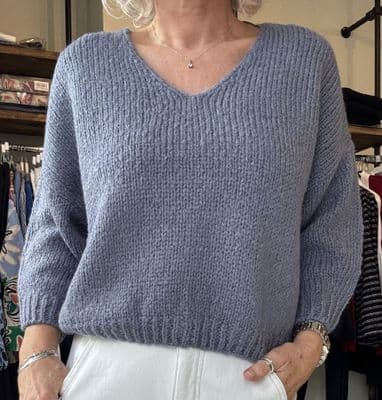 Oui Jumper grisaille(grey skies)