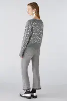 Oui Jumper Sparkles grey