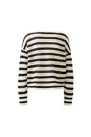 Oui Jumper white blue