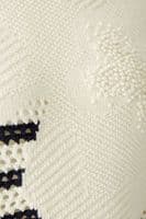 Oui Jumper white blue