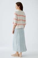 Oui Jumper white red