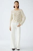 Oui Lace Jumper gardenia
