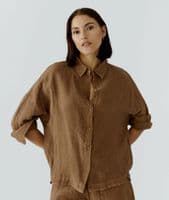 Oui Linen Shirt partridge