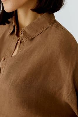 Oui Linen Shirt partridge
