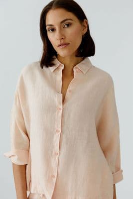 Oui Linen Shirt peach whip