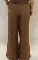 Oui Linen Trousers partridge