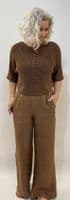 Oui Linen Trousers partridge