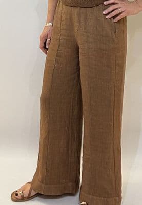Oui Linen Trousers partridge