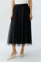 Oui Net Skirt black