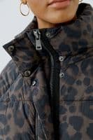 Oui Padded Jacket leopard