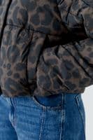 Oui Padded Jacket leopard