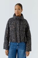Oui Padded Jacket leopard