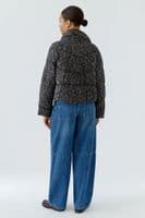 Oui Padded Jacket leopard