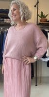 Oui Pleated Skirt dusty rose