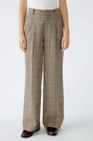 Oui Pleated Trouser light stone grey