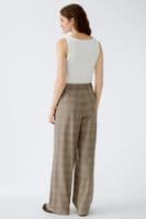 Oui Pleated Trouser light stone grey