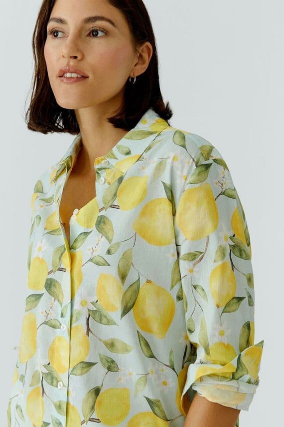 Oui Shirt Lemon Print